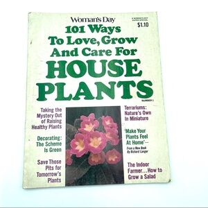 Women's Day House Plants Vintage Magazine